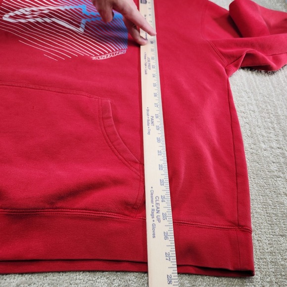 Vintage Alpine Stars Hoodie Men 2XL Y2K Motocross Heavy Cotton Red Dirtbike 90s - Picture 4 of 12